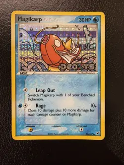 2005 Pokemon EX Deoxys #64 Magikarp Reverse Foil Stamped MP/LP - Image 1