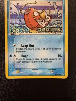 2005 Pokemon EX Deoxys #64 Magikarp Reverse Foil Stamped MP/LP - Image 3
