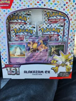 Pokemon Alakazam EX TCG Scarlet and Violet 151 Collection - Image 1