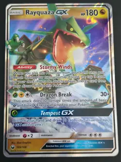 Pokemon RAYQUAZA GX 109/168 Celestial Storm Ultra Rare Holo NM - Image 1
