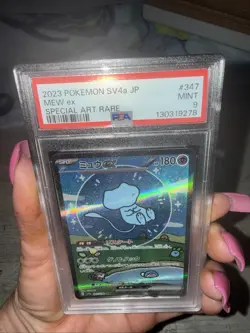 Pokemon Mew ex SAR Japanese Shiny Treasure EX 347/190 PSA 9 Bubble Mew - Image 3