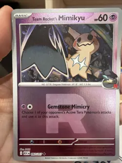 Pokemon TCG Team Rockets Mimikyu 97/217 Ascended Hero’s Team Rocket Stamp! - Image 1