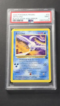 PSA 9 Articuno 22 Black Star Promo Pokemon 2000 - Image 1