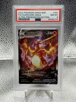 2022 Pokemon Charizard VMAX Ultra Premium Collection Promo PSA 8 SWSH261 - Image 1