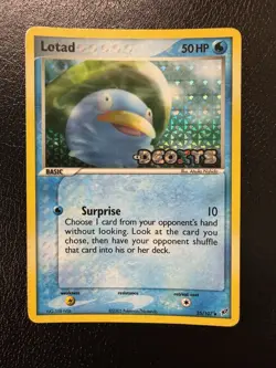 Pokemon Lotad 35/107 Reverse Holo Stamped EX Deoxys LP - Image 1