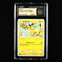 CGC 10 Pristine 2022 Pokemon JPN Pikachu 024/098 C - Image 1