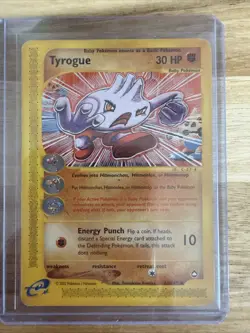 Pokemon Tyrogue Non-holo 63/147 Aquapolis - Image 1