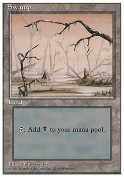 Near Mint x 1 Swamp (High Branch) Alternate Fourth Edition - Image 1