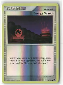 Pokemon Energy Search 117/130 Reverse Holo Diamond and Pearl Common - Image 1