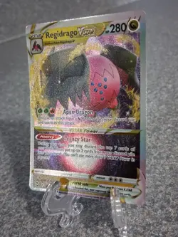 Pokemon Regidrago VSTAR 136/195 Silver Tempest Ultra Rare Full Art Holo 280HP - Image 2