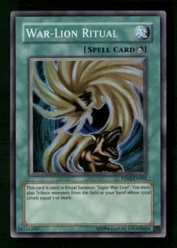 War-Lion Ritual (ScR) Premium Pack 2 #PP02-EN002 Yugioh Secret Rare - Image 1