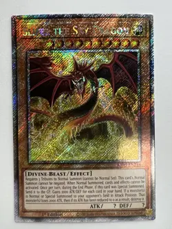 Yugioh: Slifer The Sky Dragon RA03-EN244 (PSR) Platinum Secret Rare NM/M - Image 1