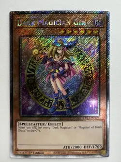 Yugioh - Dark Magician Girl (B) - Platinum Secret - 1st - RA03-EN123 - NM - Image 1