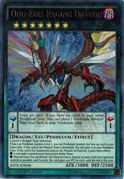 Odd-Eyes Raging Dragon Unlimited Ultra Rare Raging Tempest RATE-EN048 NM - Image 1