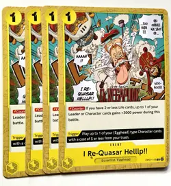 Re-Quasar Helllp!! 500 Years in the Future (OP07) English x4 One Piece CCG - Image 1