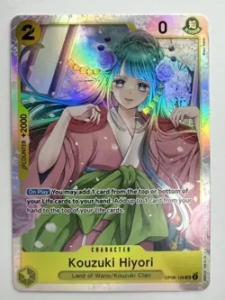 One Piece Card Game Kouzuki Hiyori SR Wings of the Capt English Edition OP06-106 - Image 1
