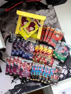 One Piece OP07, OP09, OP11, OP12, OP13, OP14-EB04, PRB02 Bulk Rare, NO SR joblot - Image 1