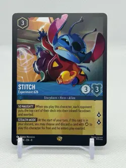 Stitch Experiment 626 166/204 Legendary Reign of Jafar Disney Lorcana - Image 1