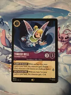 Disney Lorcana TCG Tinker Bell Snowflake Collector Legendary *PAIR OF TWO** - Image 3