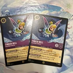 Disney Lorcana TCG Tinker Bell Snowflake Collector Legendary *PAIR OF TWO** - Image 5