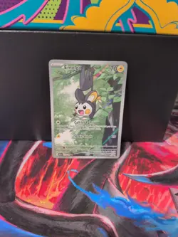 Pokemon Emolga TCG Black Bolt Holo Illustration Rare Card 112/086 Sv: Black - Image 1