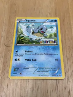 Squirtle 14/101 Build-A-Bear Workshop Promo Pokemon Card 2013 MP - Image 3