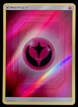 Fairy Energy 2019 LP Holo Discontinued Pink Print Pokemon Card! - Image 1
