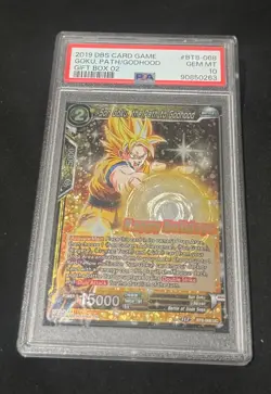 PSA 10 ⭐ Son Goku Happy Holidays Godhood Promo Card Dragon Ball Super - Image 1