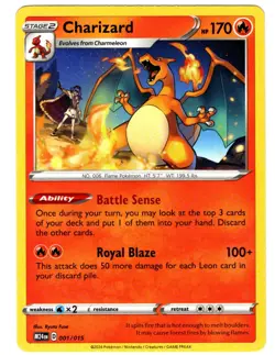 Charizard 001/015 New 2025 McDonalds Happy Meal Pokemon Dragon Discovery Card - Image 1