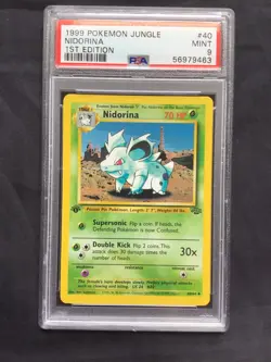Pokemon Cards: Jungle 1st Edition Uncommon: Nidorina 40/64 PSA 9 - Image 2