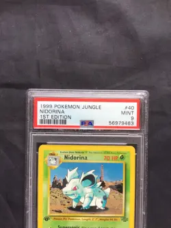Pokemon Cards: Jungle 1st Edition Uncommon: Nidorina 40/64 PSA 9 - Image 3