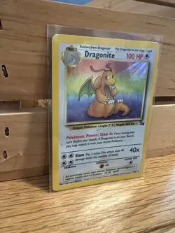 Pokemon TCG Dragonite Holo Rare Card 4/62 Fossil Set, Unlimited, HP - Image 2