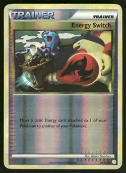 Pokemon Cards Energy Switch 91/123 HeartGold & SoulSilver Uncommon LP - Image 1