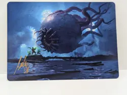 Abhorrent Oculus - Duskmourn House of Horror - Gold Stamped - Art Card - 3/54 - Image 1