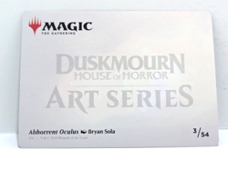 Abhorrent Oculus - Duskmourn House of Horror - Gold Stamped - Art Card - 3/54 - Image 2