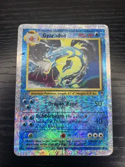Pokemon Gyarados TCG Reverse Holo Rare Card 12/110 Legendary Collection - Image 1