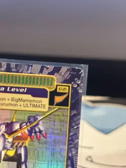 VINTAGE 2001 Metalgarurumon ST-85 HOLO FOIL DIGI BATTLE CARD LP-NM - Image 3