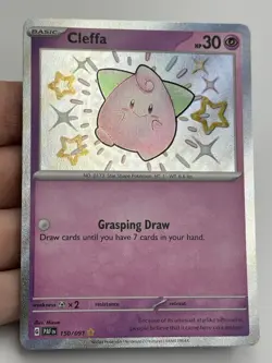 Cleffa 150/091 - Shiny Holo Rare - Paldean Fates Pokemon Card (A1) - Image 3