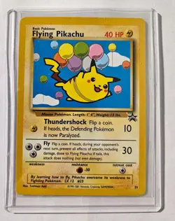 Pokemon Card - TCG Flying Pikachu Promo Card Regular/Non-Holo #25 - Image 1