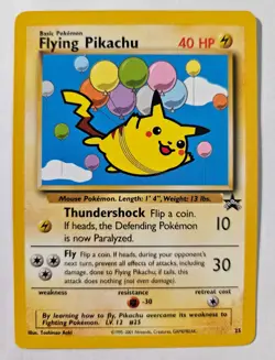 Pokemon Card - TCG Flying Pikachu Promo Card Regular/Non-Holo #25 - Image 3