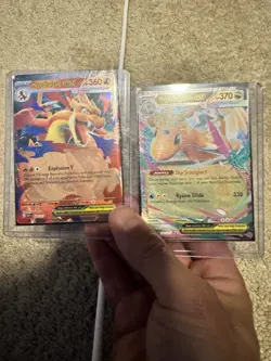 Pokemon TCG Mega Charizard Y EX & Mega Dragonite EX card lot – 2 cards - Image 1