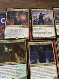 MTG Commander Oversized 12 Card Lot - Saskia, Breya, Kynaios, Meren, Arahbo - Image 2