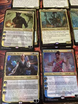 MTG Commander Oversized 12 Card Lot - Saskia, Breya, Kynaios, Meren, Arahbo - Image 4