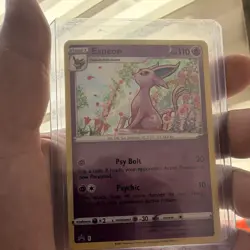 Pokemon Espeon SWSH174 Promo Holo Card Sword & Shield Stage 1 110 HP Psy Bolt - Image 1