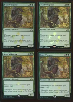 4x Beast Whisperer Foil Promo Guilds Ravnica LP/NM Playset Magic the Gathering - Image 1