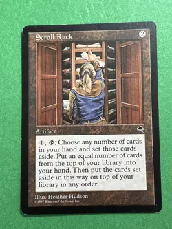 **Scroll Rack** Tempest, Magic the Gathering -MTG- Moderately Played (MP) - Image 1