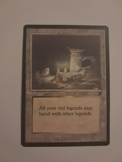 Mountain Stronghold NM Legends MTG Magic the Gathering - Image 1