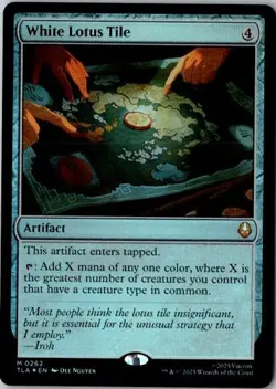 MTG, White Lotus Tile NM FOIL Avatar TLA - Image 1