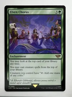 Elven Chorus (0160) Rare MTG: the Lord of the Rings: Tales of Middle-Earth - Image 1