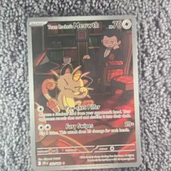 The Pokemon Company Team Rocket's Meowth DR1 Full Art Holo Rare 203/182 2025 - Image 1